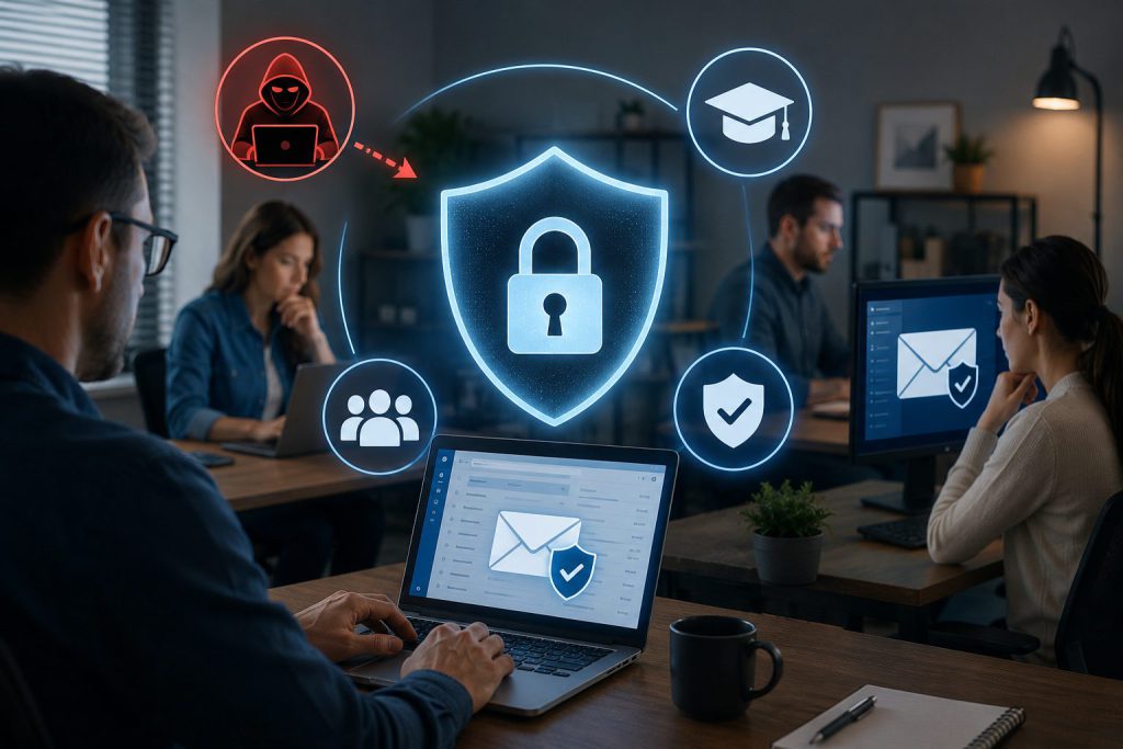 Illustration for: Small Business Phishing Defense: How to Secure the Human Vulnerability in Your Network