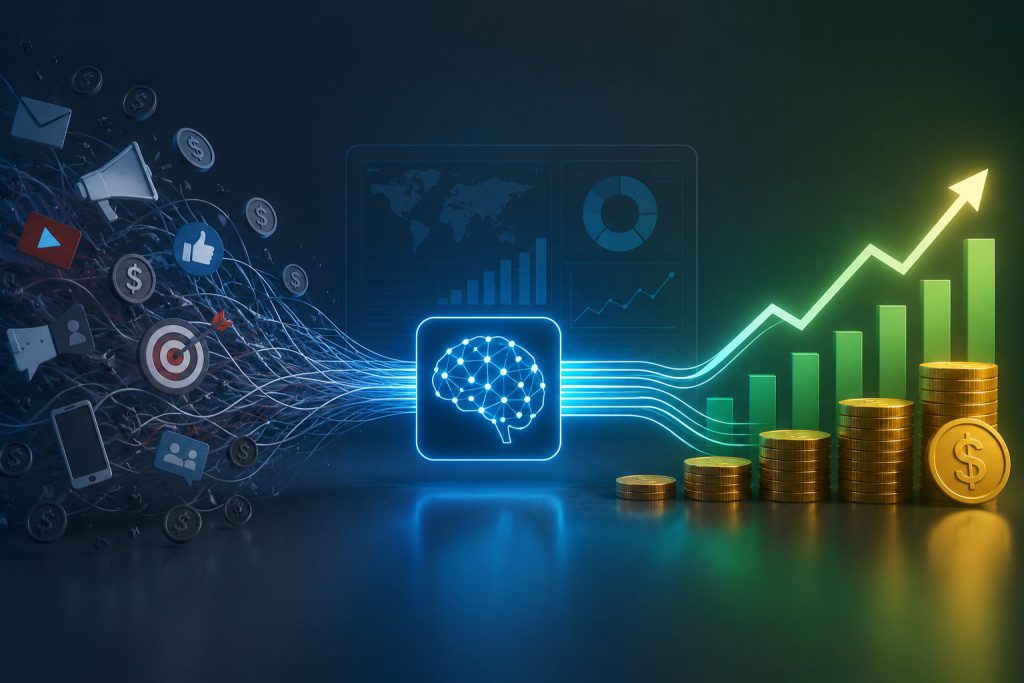 Illustration for: Beyond Vanity Metrics: How AI-Driven Business Intelligence Connects Marketing Spend to Actual Profit