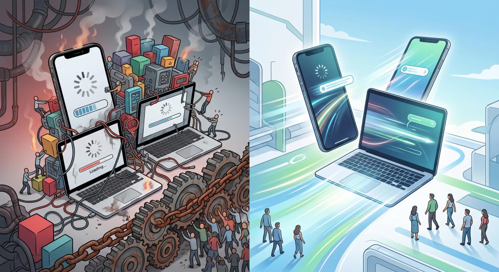 Illustration for: Custom Web Design vs. Website Builders: What Actually Delivers Better Conversions?